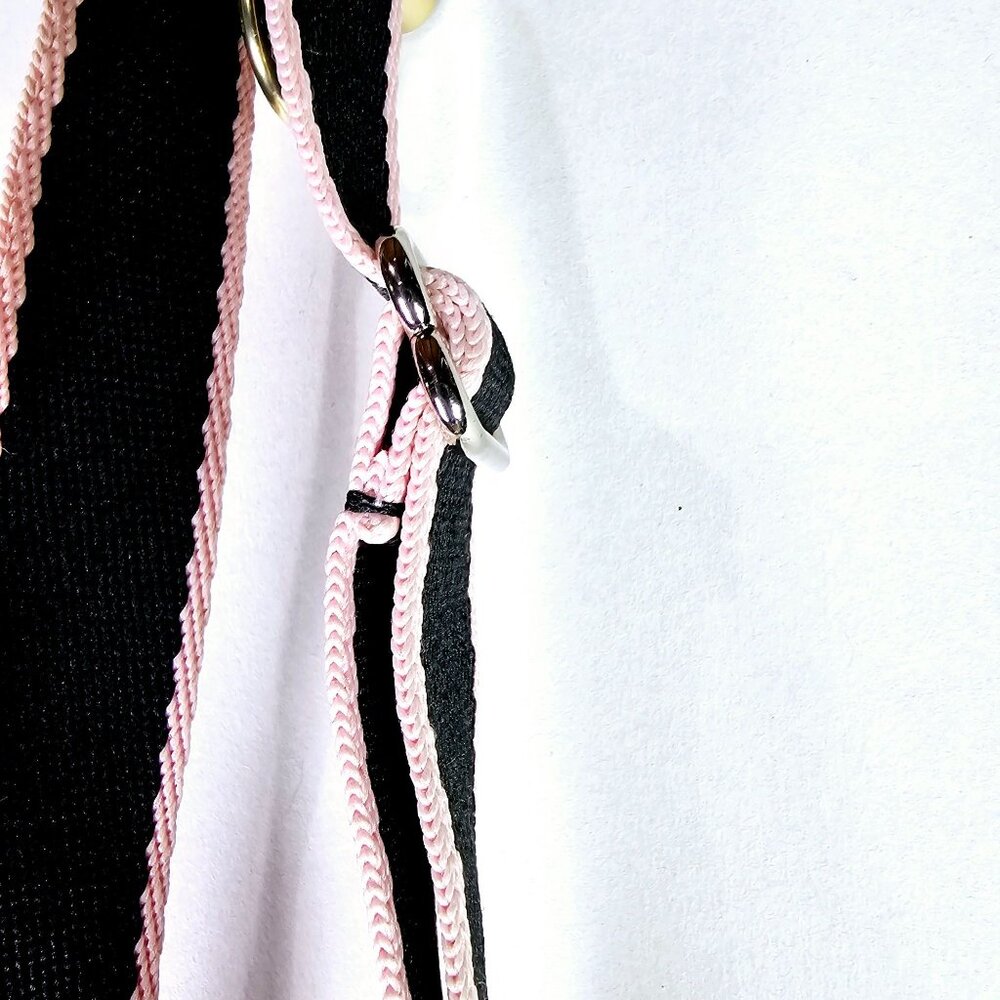 LeSportSac Pink Lip Smacker & Blue Cheetah 3 Tier Zippered Crossbody Handbag - Picture 6 of 9